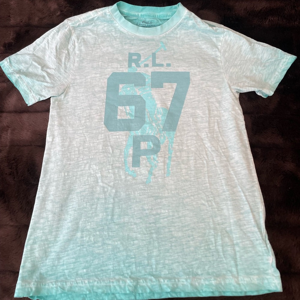 Polo T in seafoam